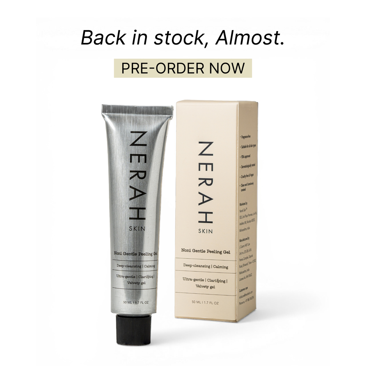 Noni Gentle Peeling Gel I For tan, whiteheads & clogged pores
