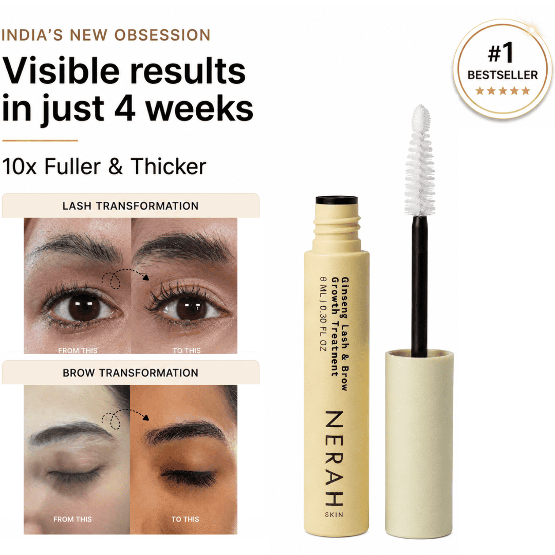 Ginseng Lash &amp; Brow Growth treatment I Peptide-powered. Oil-free.