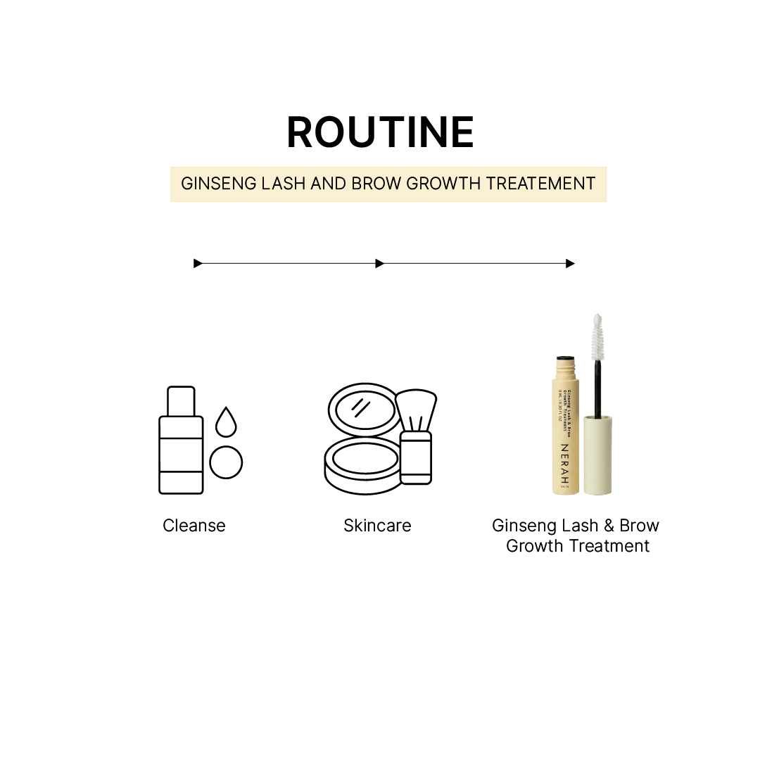 Ginseng Lash &amp; Brow Growth treatment I Peptide-powered. Oil-free.