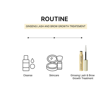 Ginseng Lash &amp; Brow Growth treatment I Peptide-powered. Oil-free.